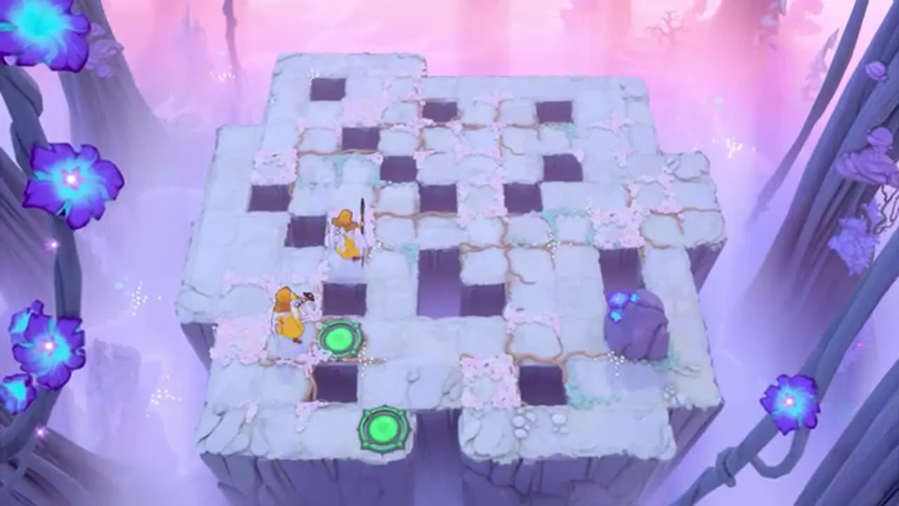 Order of the Sinking Star Heroes, Duplicated puzzle 2 floor gaps purple boulder