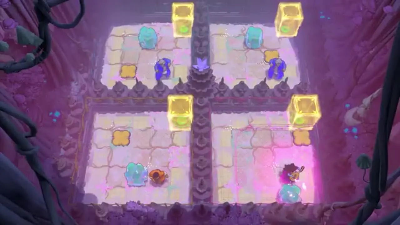 Order of the Sinking Star Heroes, Duplicated puzzle 8 quadrants blue blob enemies