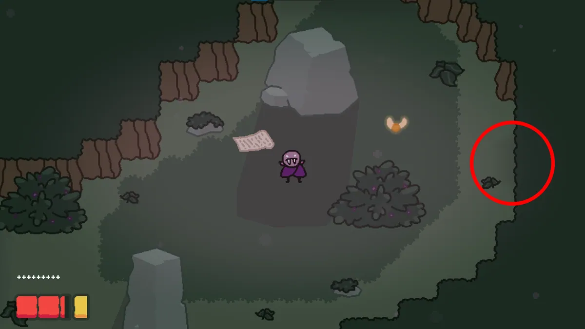 Vampy's Big Day Level 2 third gnome hidden path on the right side after the river