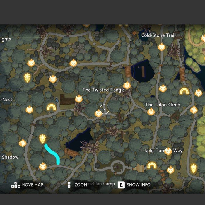 ShadowClan Sun Spots Locations