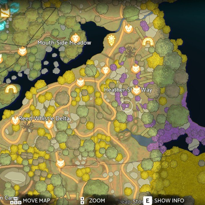 WindClan Sun Spots Locations