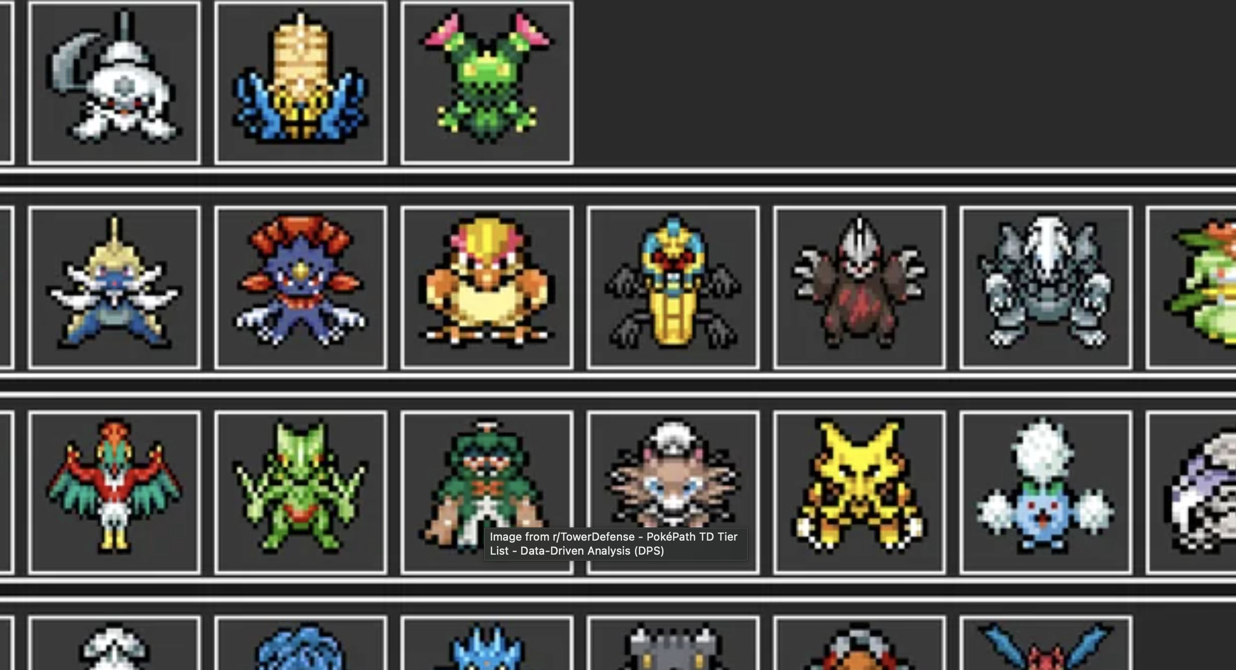 PokéPath TD Tier List – Damage Tier List (DPS Data)