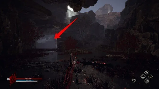Dinoblade first Max Heal Ore inside canyon cave tunnel