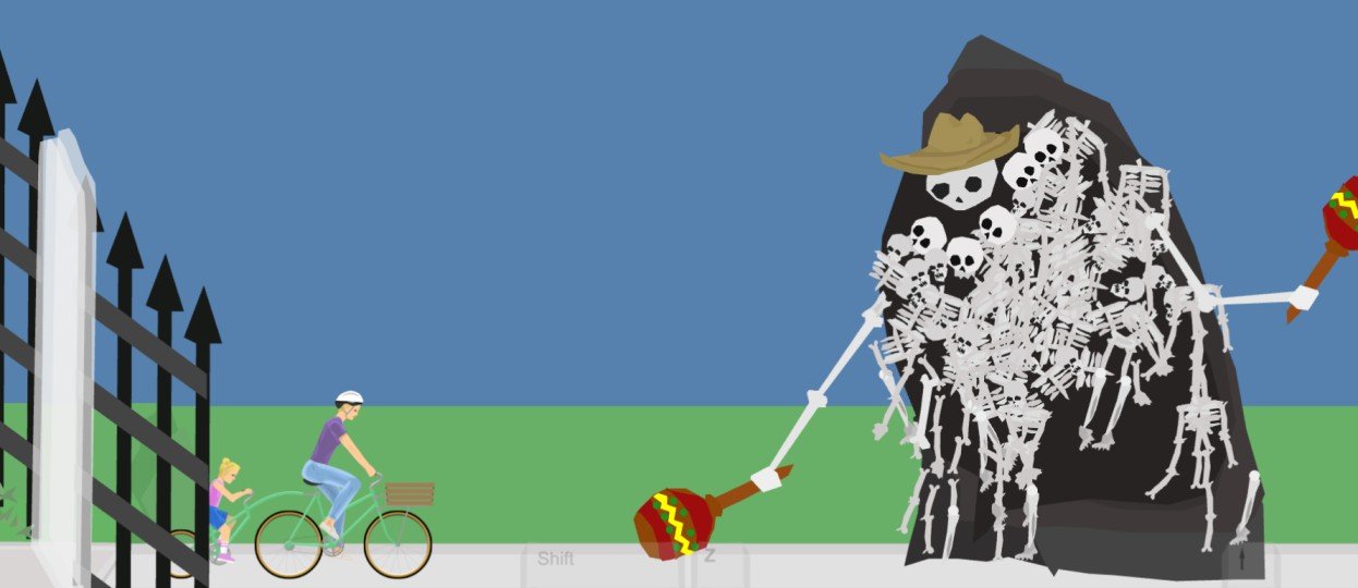 happy wheels fight with Gravelord Tito focusing on head attack