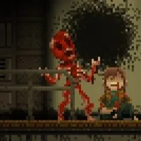 HOPE 01 skinless humanoid mutant screaming after detecting the player