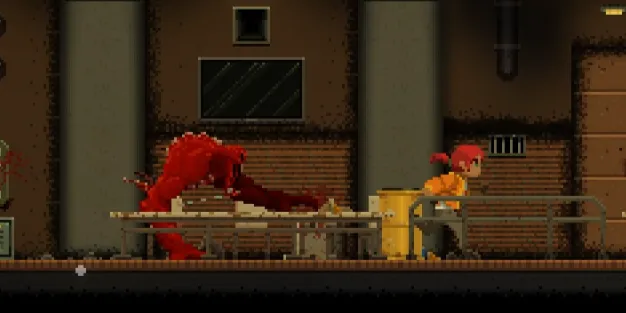 HOPE 01 the inmate boss sprinting forward during aggressive pursuit