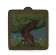 House 2 framed picture above Tabby bed shifting between pure and corrupt states