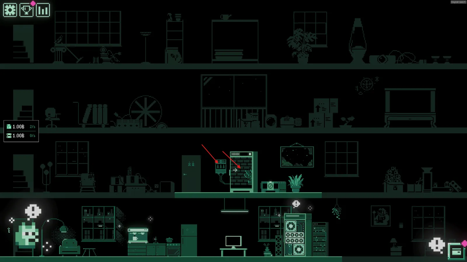 Clicking the inverted flying Joe inside the pause menu in It's Fine