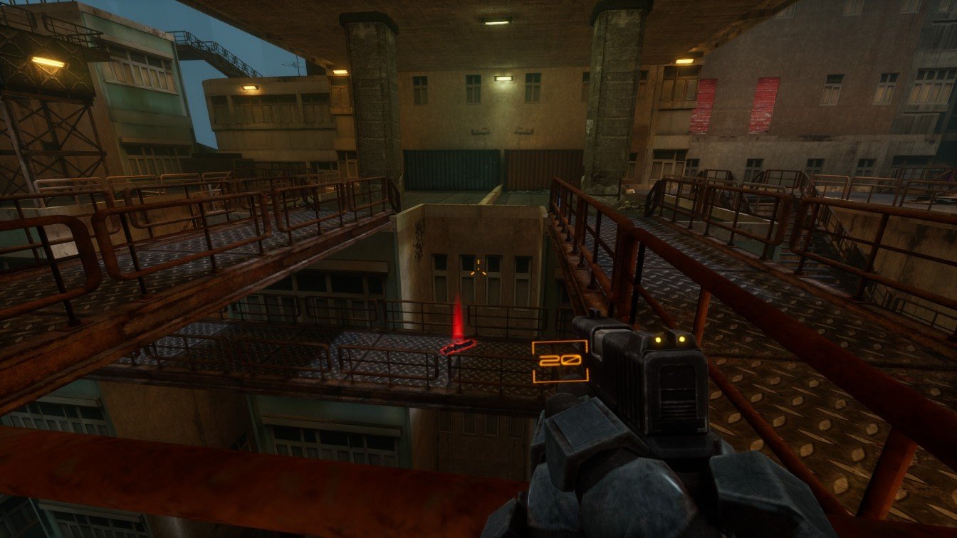 SPRAWL zero Acrophobia destroying final red-glowing catwalk near East Pylon to get third secret weapon