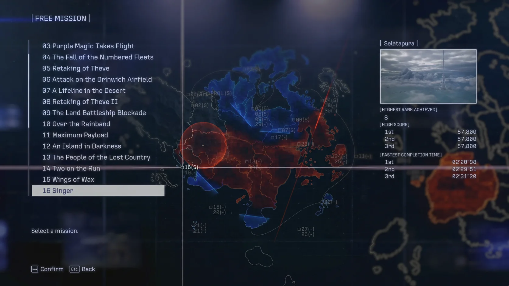 Ace Combat 8 Mission 16 Guide Ships UAVs Currus