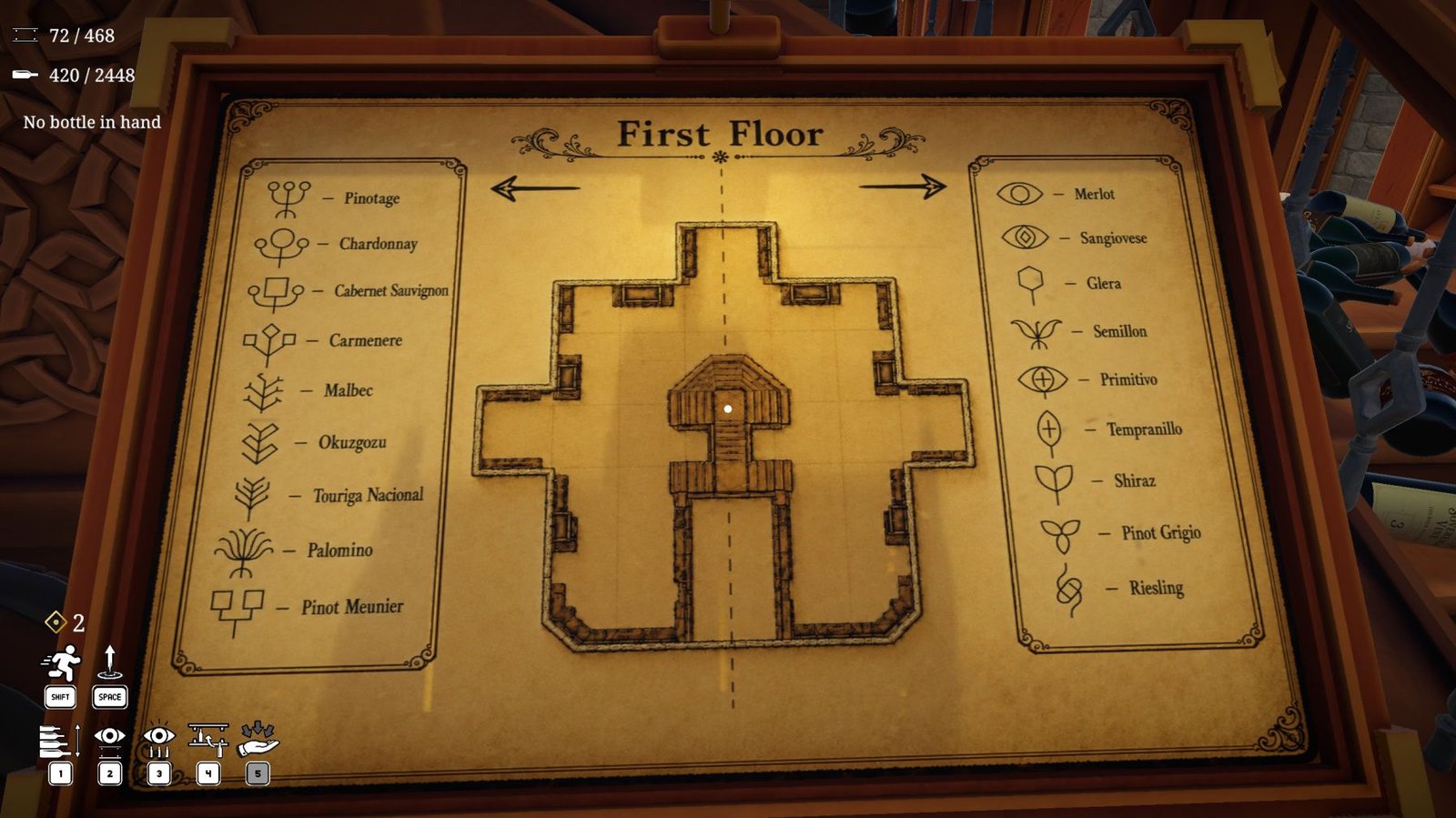 Cellar Keeper Wine Bottles Guide - Shelf Locations