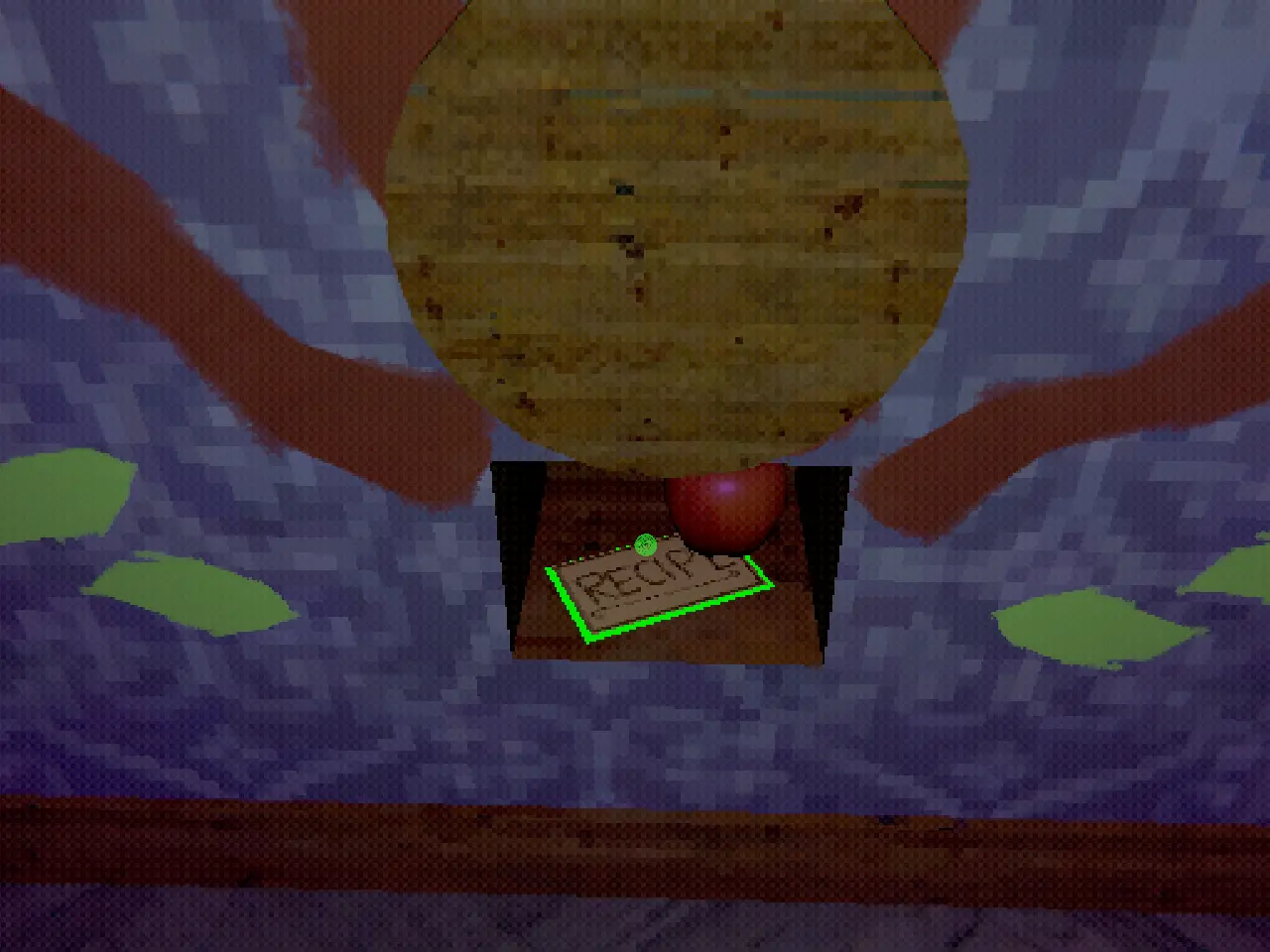 Creature Kitchen recipe found inside candlelit desk suggesting puzzle or careful search needed.