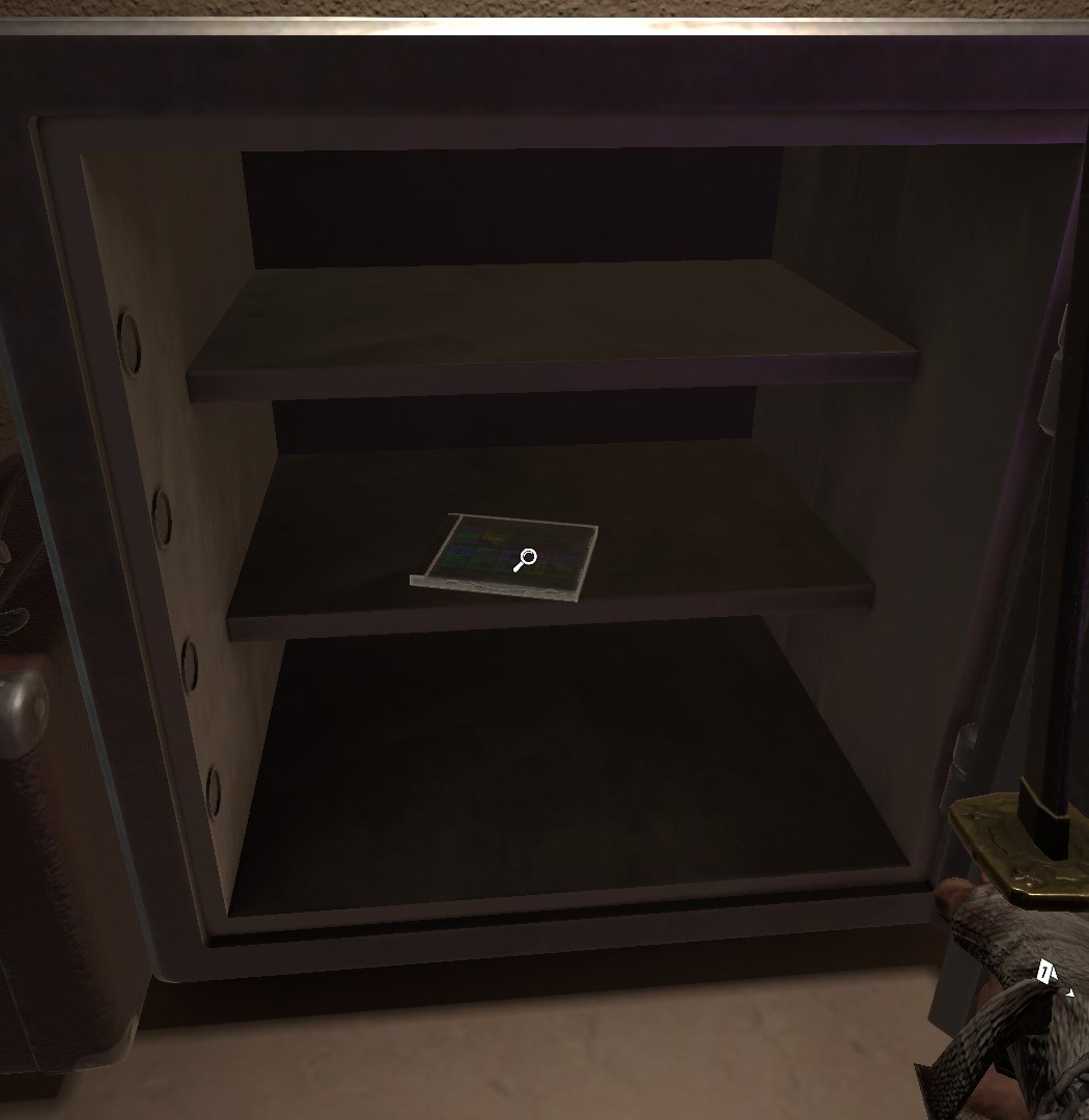 Crime Scene Cleaner Developers’ Hell CEO office safe containing hidden CD