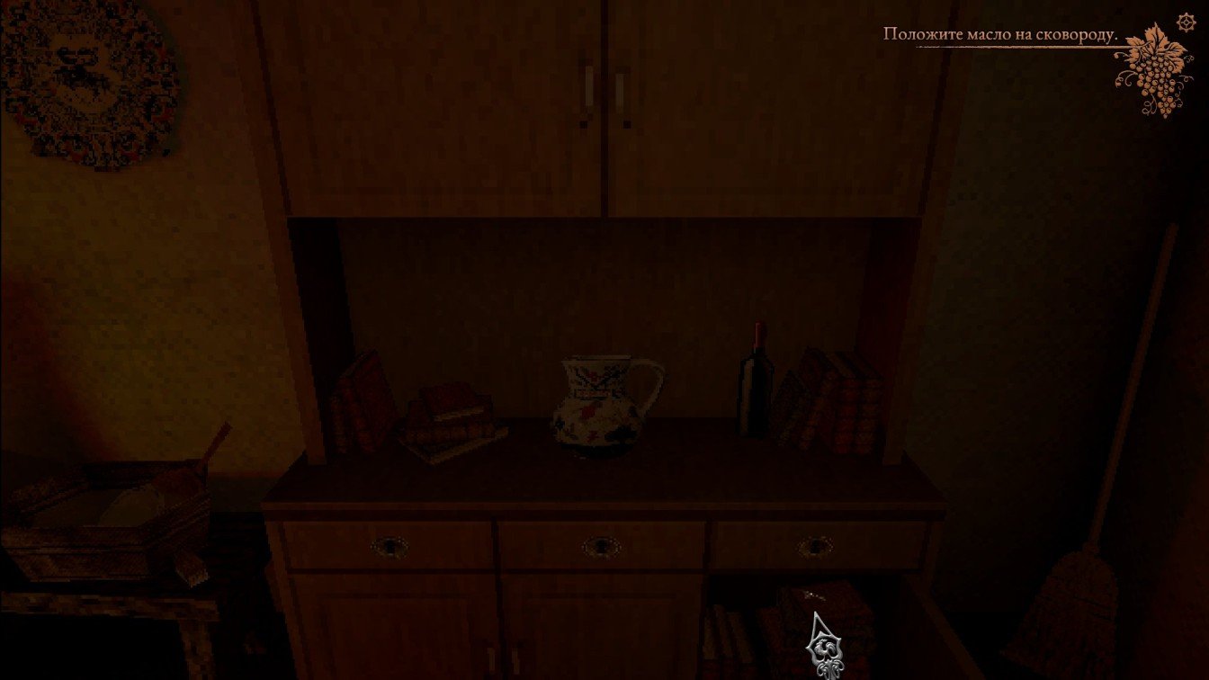 Cucina Stellata first key half hidden inside a kitchen cupboard