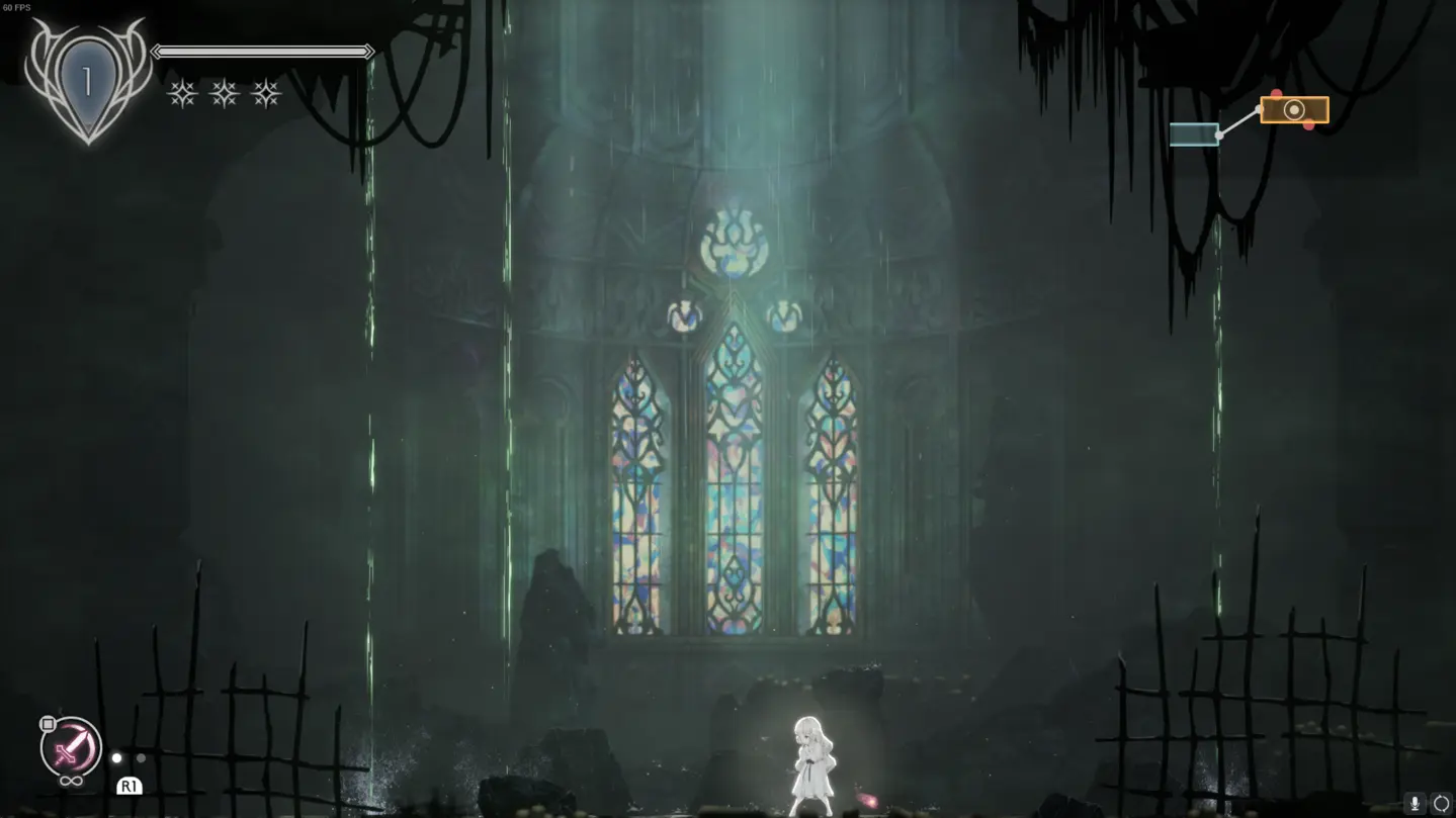 Section: Room A2. Nearby text: Objective: When you first gain control of Lily, you’ll be in a small room with only one visible exit to the right. Tip: To complete this room, walk to the left to reveal a hidden room. Continue until