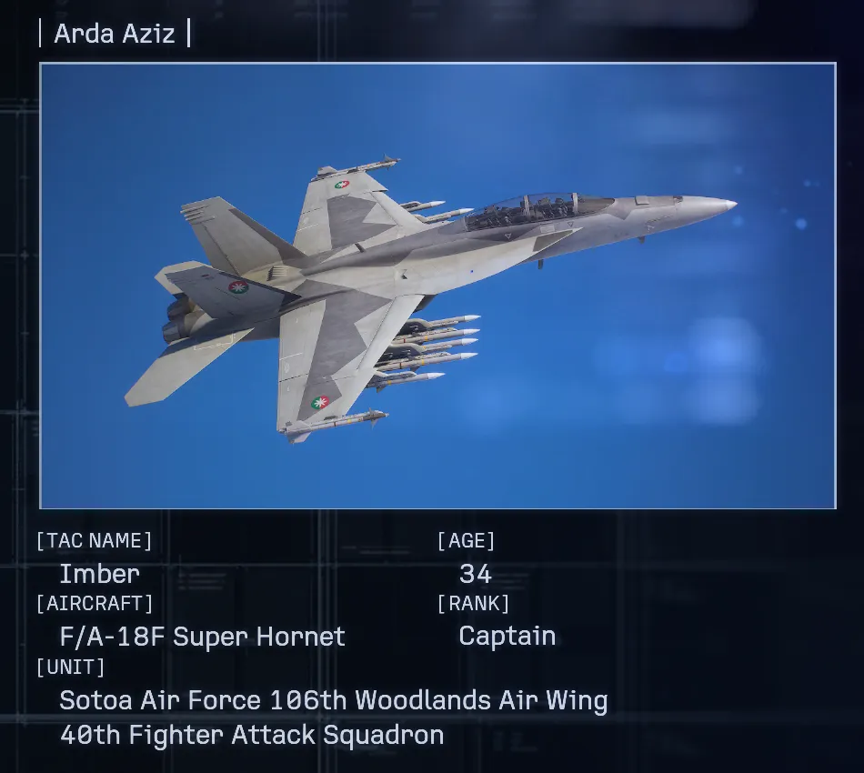 enemy ace pilot imber rapid lcac destruction ace combat 8 mission 12