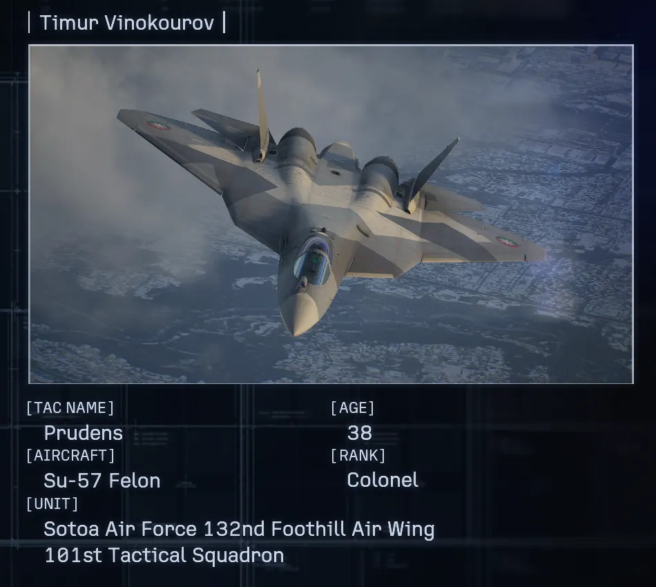 enemy ace pilot mehmet shahin shadow 25 special spawn ace combat 8 mission 28 thousand points of light