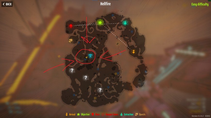 Far Far West Hellfire volcano area where the One Ring must be taken to trigger the secret.