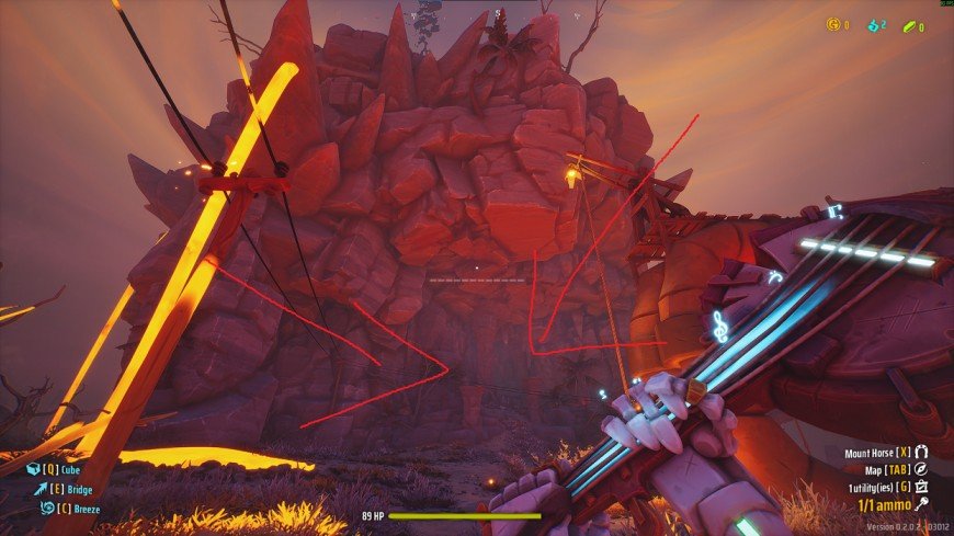 Far Far West Hellfire volcano entrance blocked by a wall requiring dynamite to proceed.