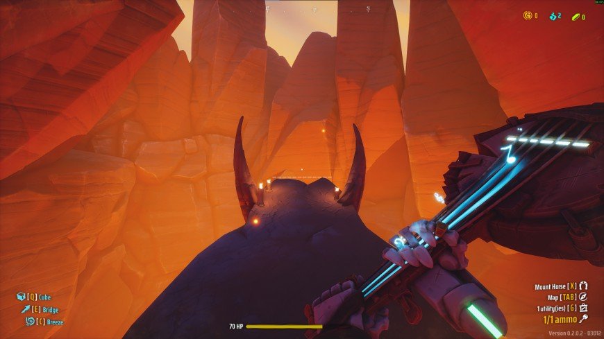 Far Far West Hellfire inner volcano path after using dynamite to clear walls.