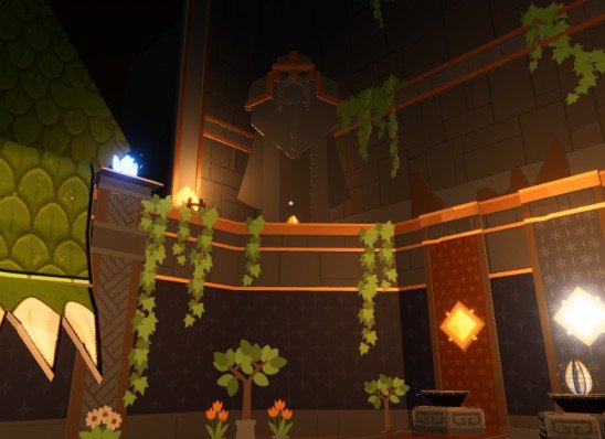 Folded Fables Tidy Up the Golden Egg on raised platform near Dragon Altar second floor