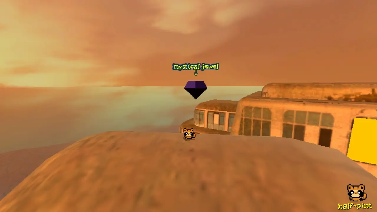 After, head toward the trasco parking lot and ascend a hollow building where you will find the third mystical dumbbell at the top.
