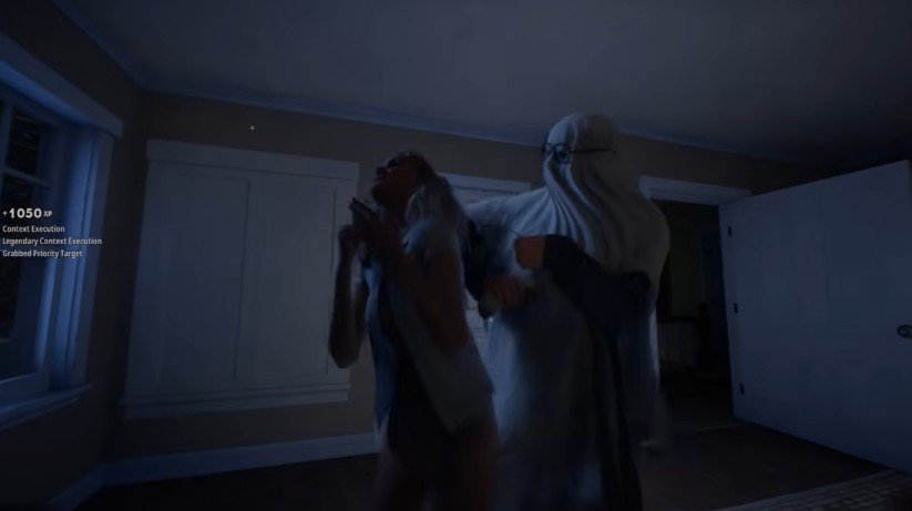 Halloween The Game execution scene, with Lynda near the phone line to Laurie’s home.