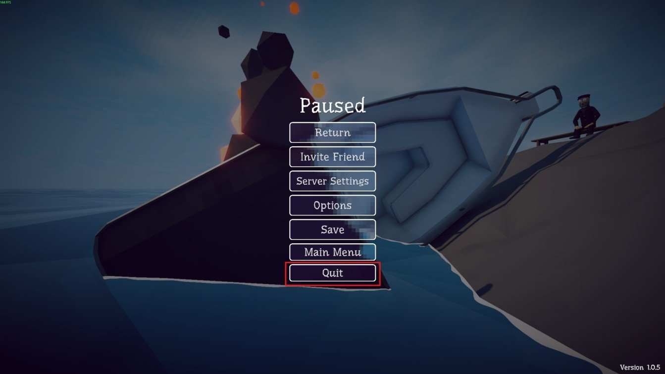 how to fish quit game creating initial save file on desktop