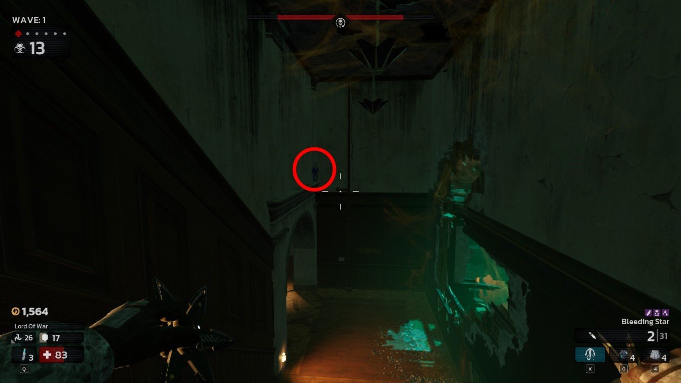 killing floor 3 toy soldier at top right corner of arch going downstairs