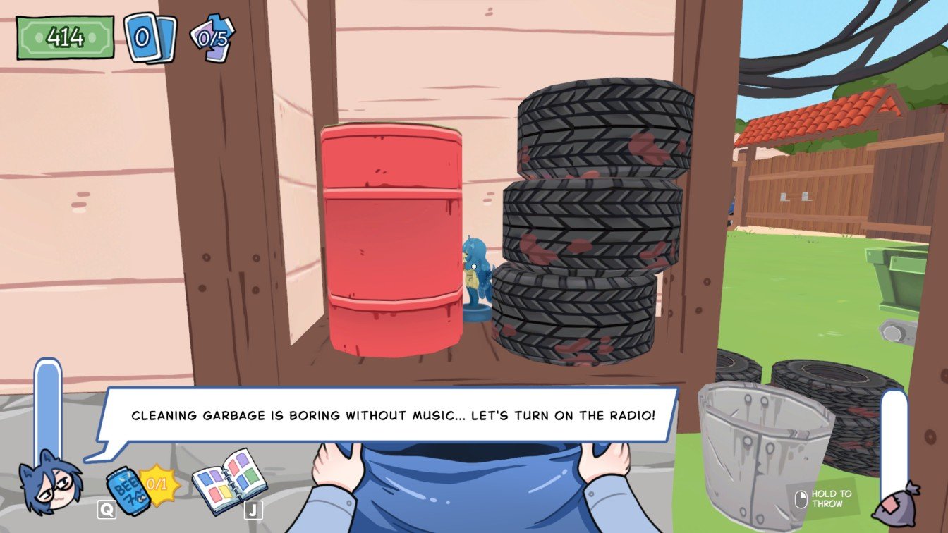 KOTAMON figurine location behind the left corner of the house near tires and dustbin