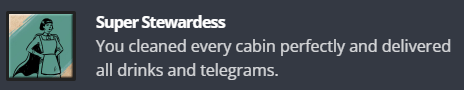 Lost & Found game achievement Super Stewardess checklist for cleanliness