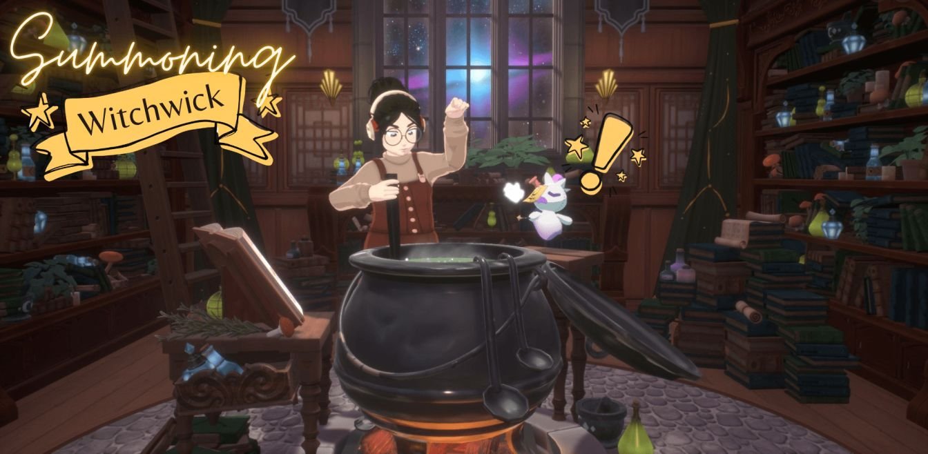 Spirit City Lofi Sessions Magical Library Witchwick brewing activity curious spirit bubbling sound