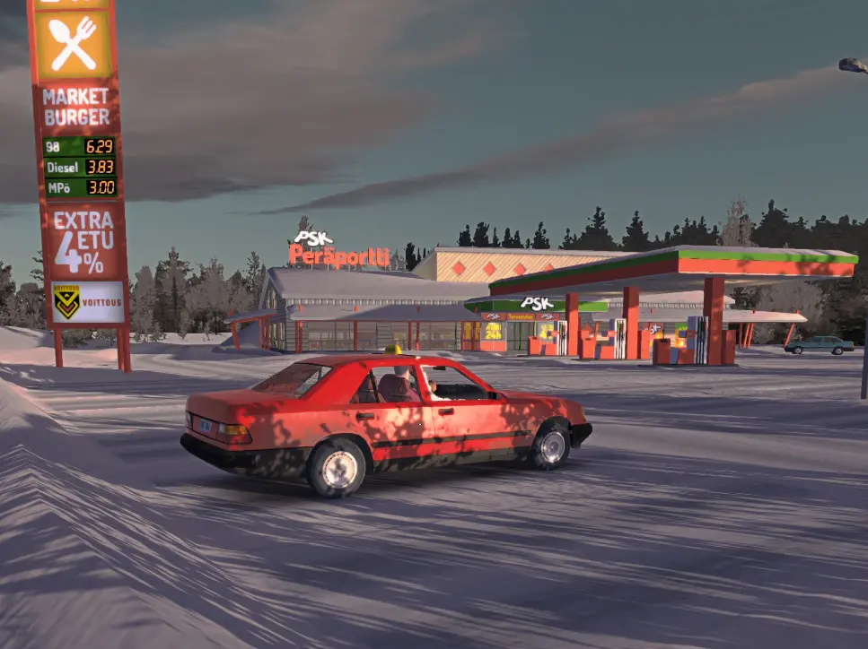 My Winter Car new car unlock overview screenshot showing game interface and guides menu