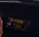 My Winter Car taximeter lottery mode screen showing randomized numbers