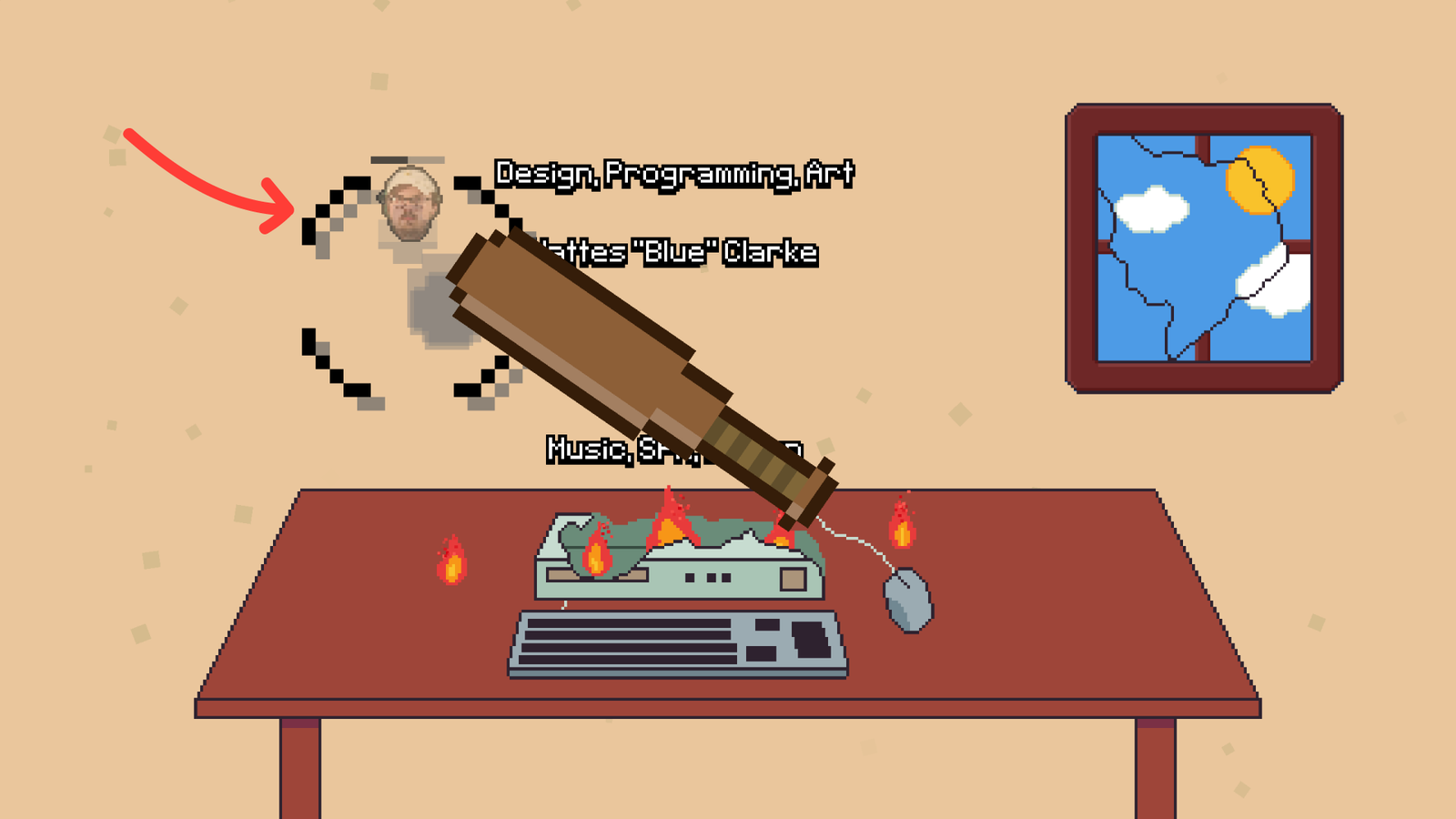 Smashing Bottles Chamblue secret hidden during credits after Buy the Universe achievement