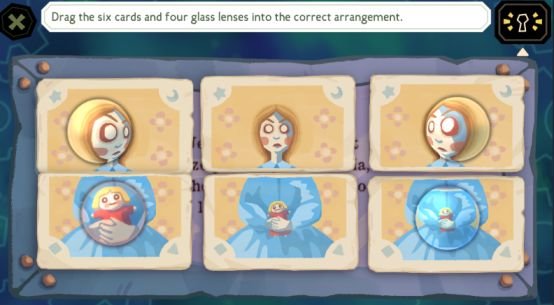 The Mermaid Mask Wooden Chest puzzle with Glass Eyeball reward in Child’s Room