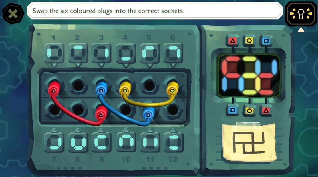 The Mermaid Mask Electrical Switchboard puzzle with Captain's Log reward in Control Room